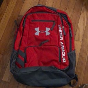 Under Armour red backpack. Used once!